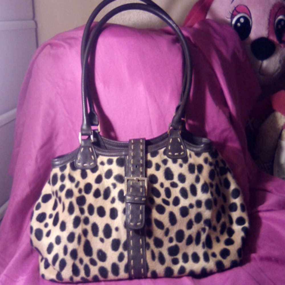 Susan lucci leopard handbag